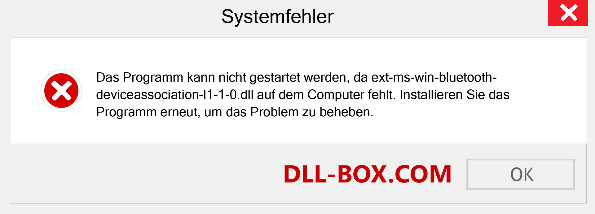 ext-ms-win-bluetooth-deviceassociation-l1-1-0.dll-Datei fehlt?. Download für Windows 7, 8, 10 - Fix ext-ms-win-bluetooth-deviceassociation-l1-1-0 dll Missing Error unter Windows, Fotos, Bildern